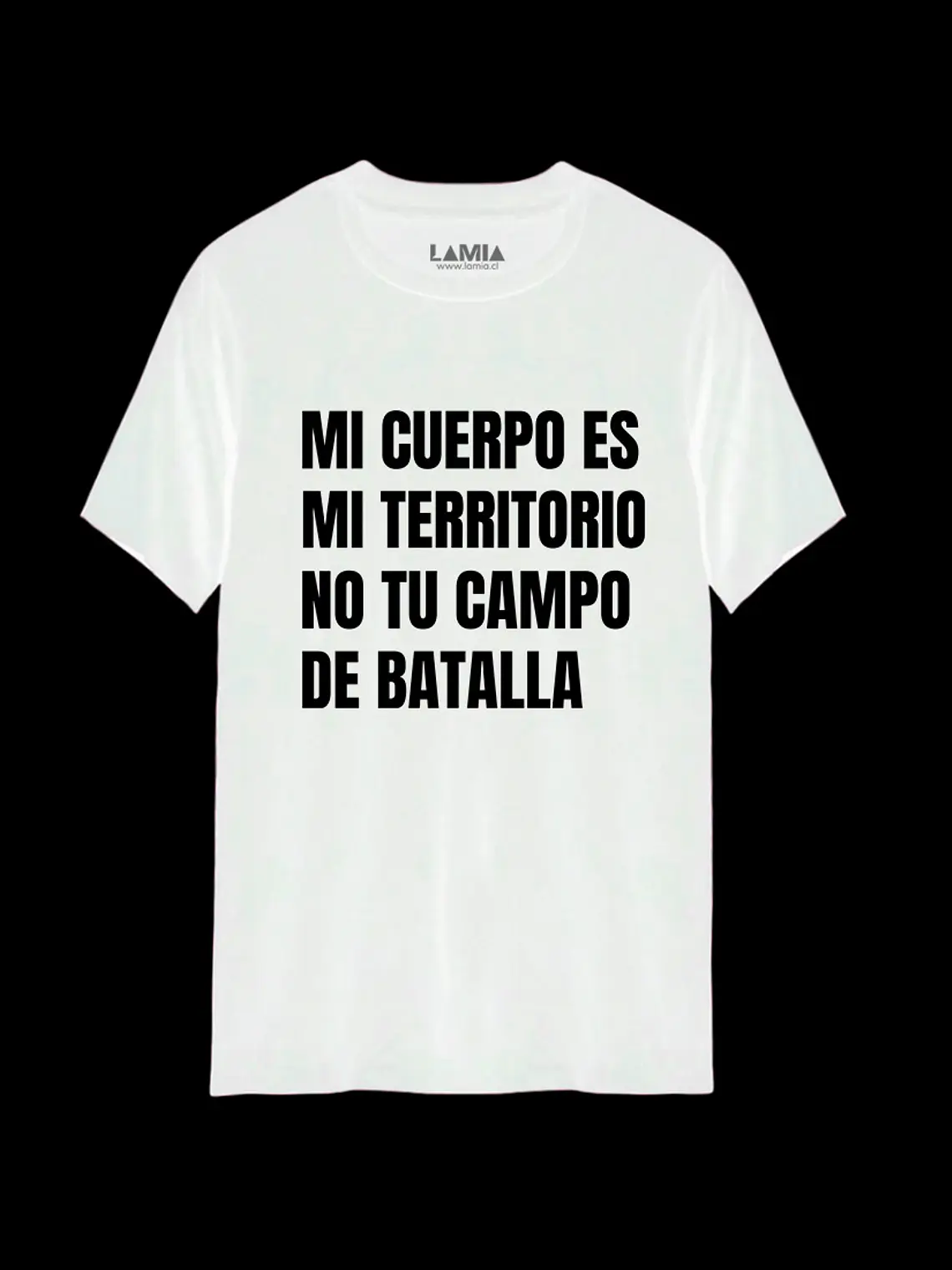 Polera Mi cuerpo es mi territorio no tu campo de batalla Línea Premium #1 2
