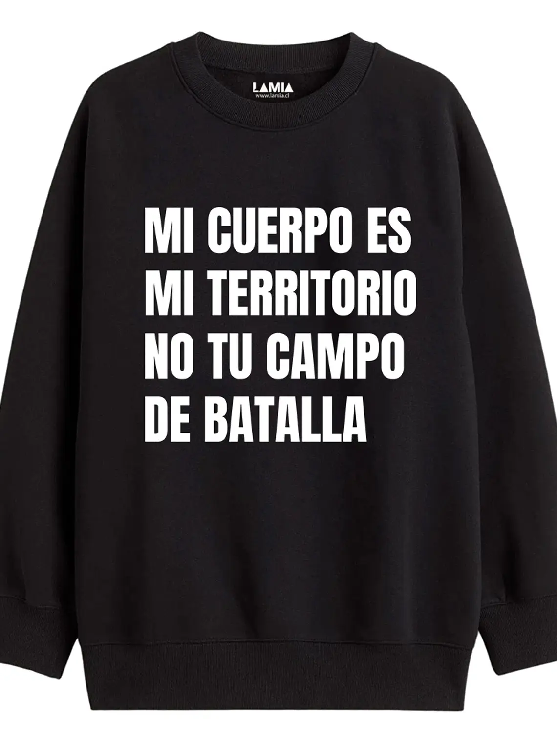 Polerón Mi cuerpo es mi territorio no tu campo de batalla Línea Premium #1 1