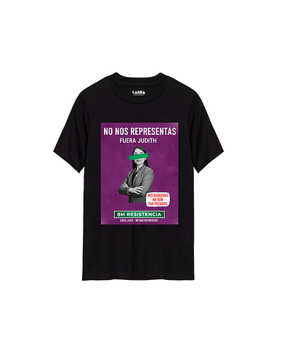 Polera No nos representas fuera Judith Línea Premium #1