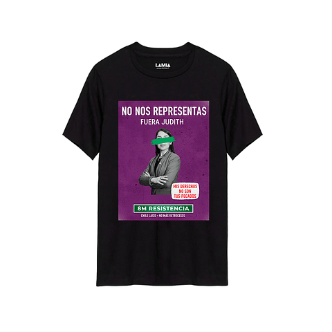 Polera No nos representas fuera Judith Línea Premium #1