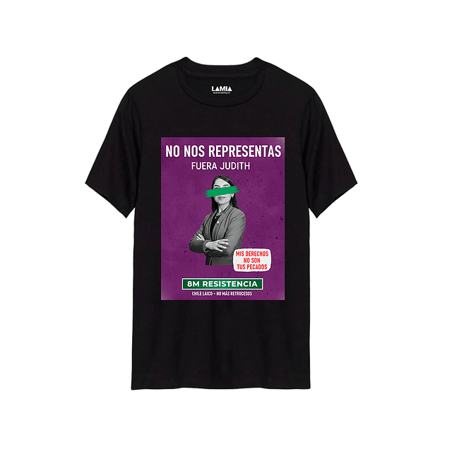 Polera No nos representas fuera Judith Línea Premium #1