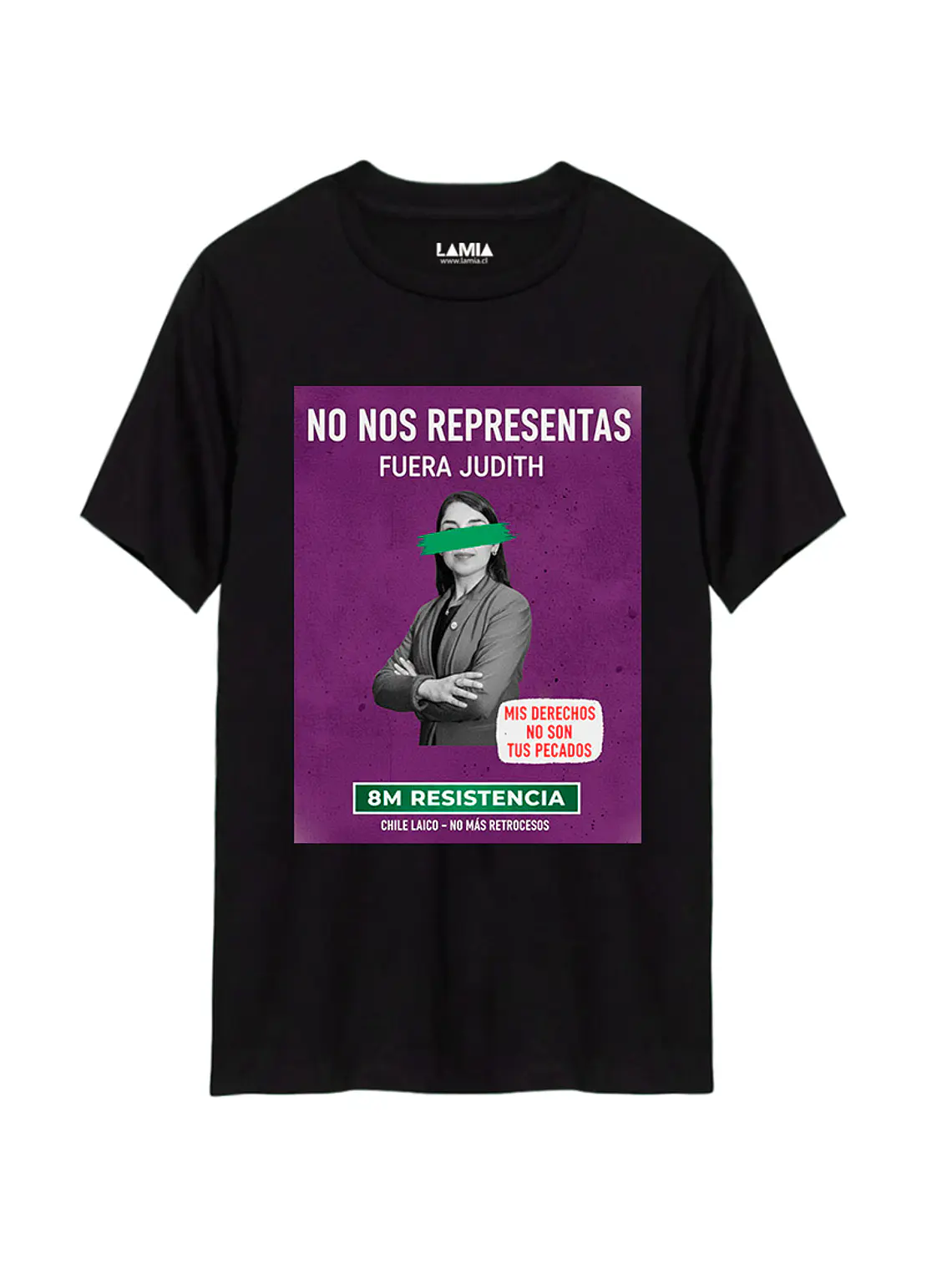 Polera No nos representas fuera Judith Línea Premium #1 1