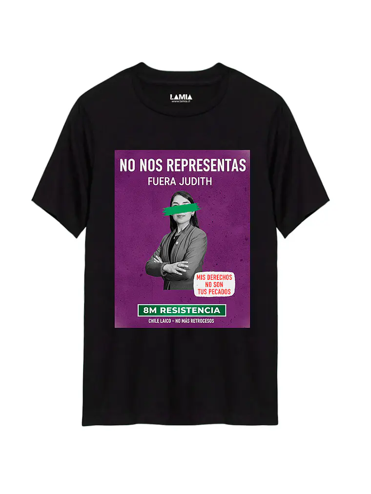 Polera No nos representas fuera Judith Línea Premium #1 1