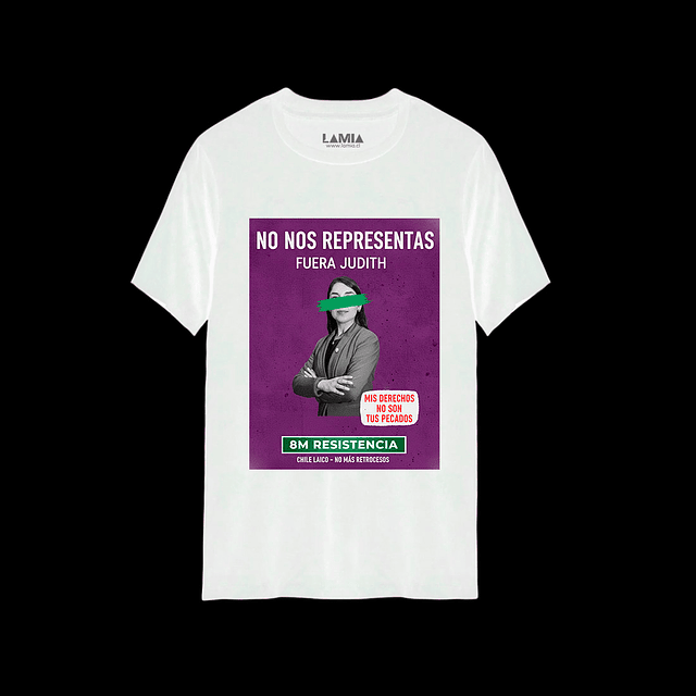 Polera No nos representas fuera Judith Línea Premium #1