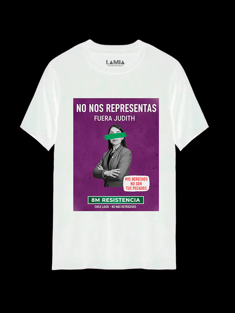 Polera No nos representas fuera Judith Línea Premium #1 2