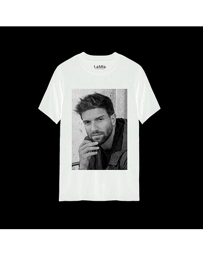 Polera Pablo Alborán Línea Premium #7 - Blanca