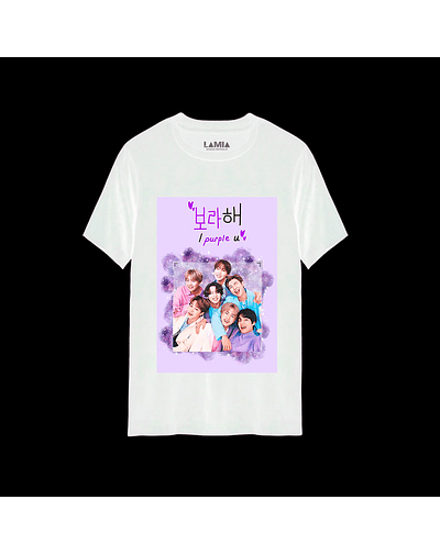 Polera BTS Línea Premium #7 - Blanca