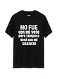 Polera No fue con mi voto pero tampoco será con mi silencio Línea Premium #1 - Miniatura 1