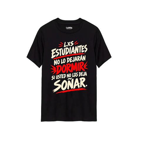 Polera Los estudiantes no lo dejarán dormir Línea Premium #1