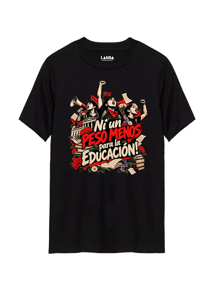 Polera Ni un peso menos para la educación Línea Premium #1 1