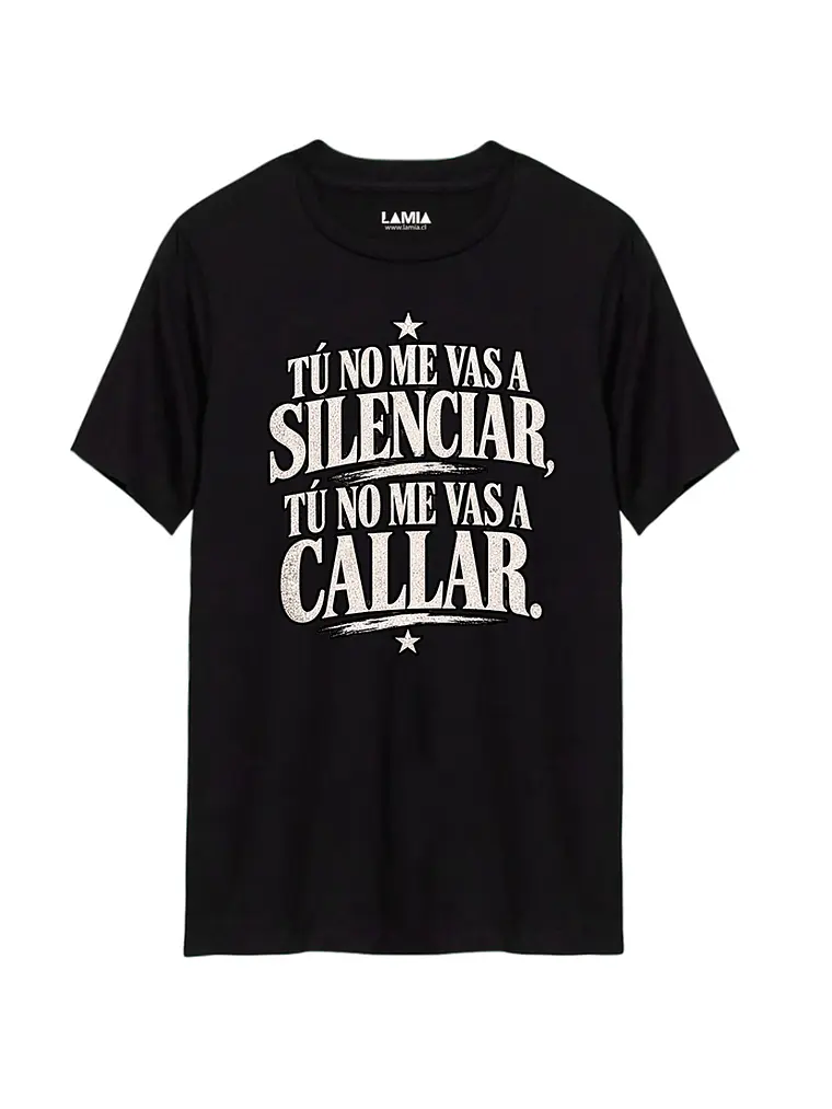 Polera Tu no me vas a silenciar Línea Premium #1 1