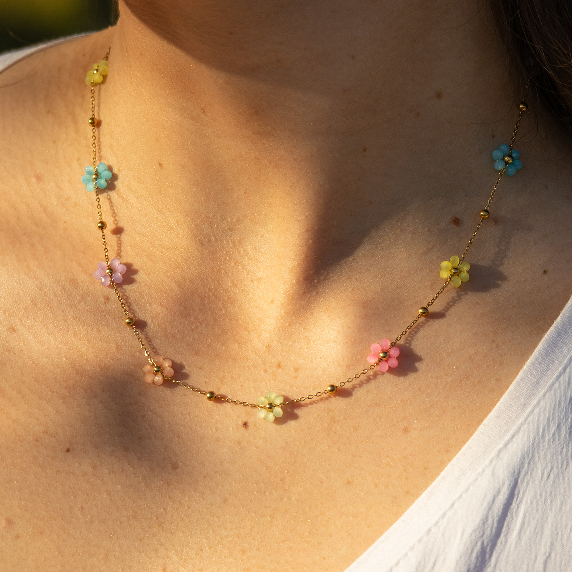 Collar Bloom Pastel Gold 3
