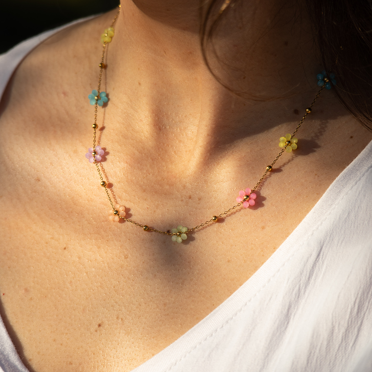 Collar Bloom Pastel Gold 1