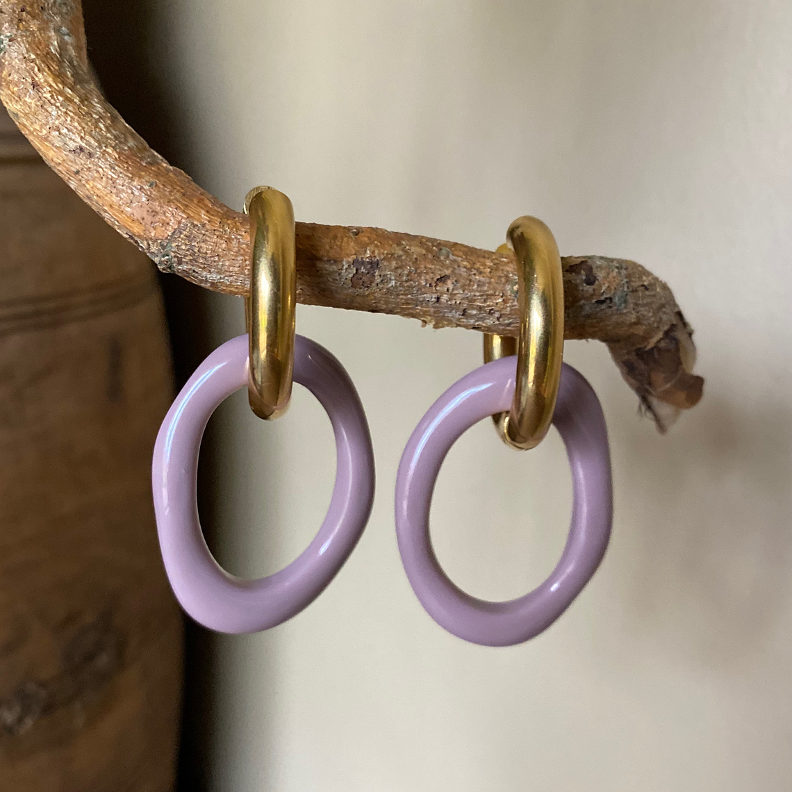 Charms Círculos Morados 1