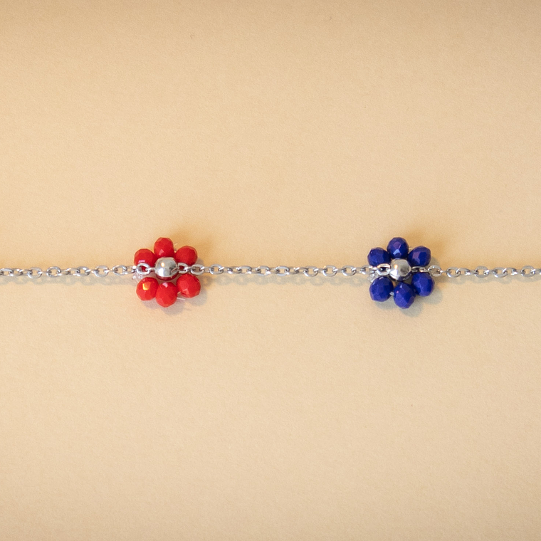 Collar Bloom Copihue Plateado 3