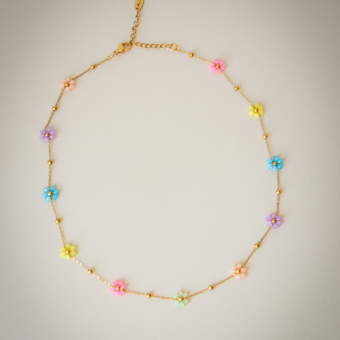 Collar Bloom Pastel Gold 2