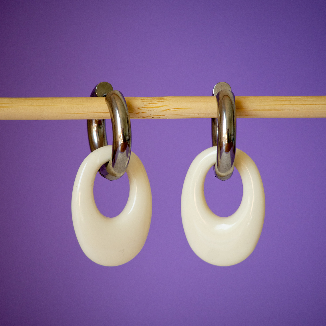 Charms Óvalos Blancos 2