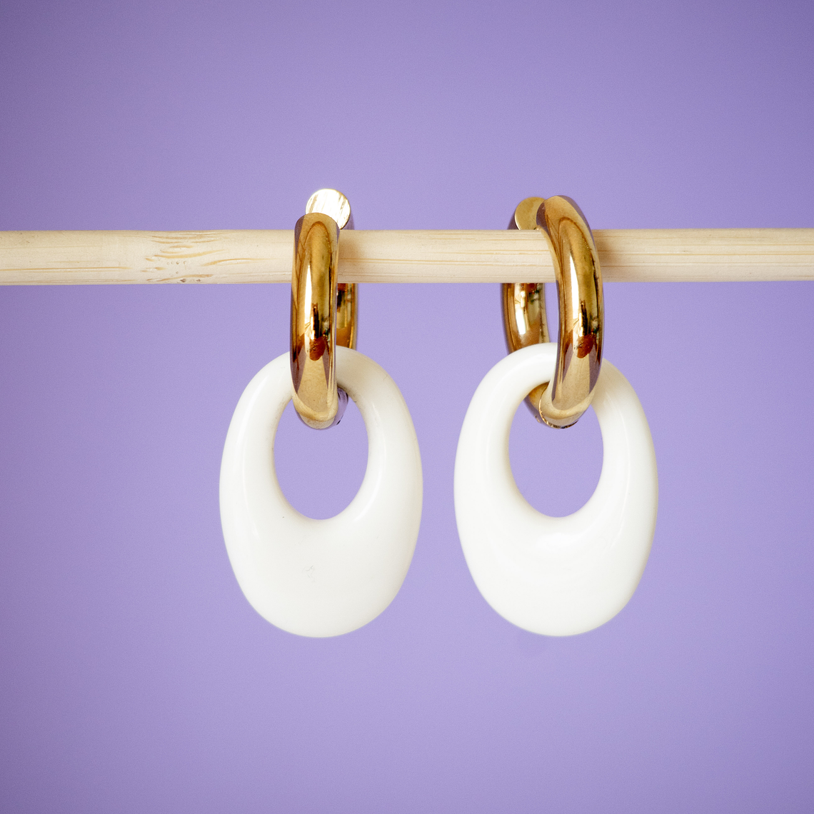 Charms Óvalos Blancos 3