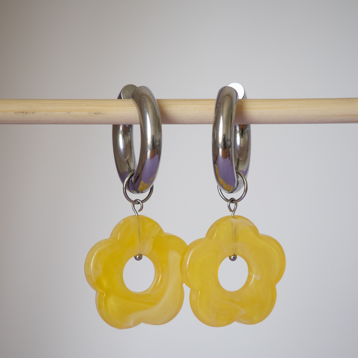 Charms Flores Colgantes Yema Base Silver 1