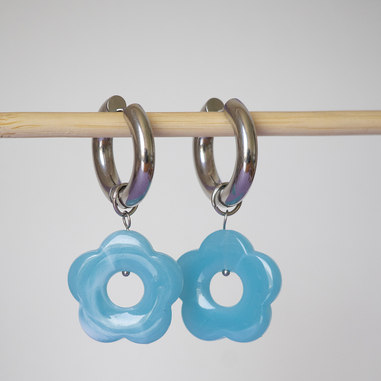 Charms Flores Colgantes Celeste Base Silver 1