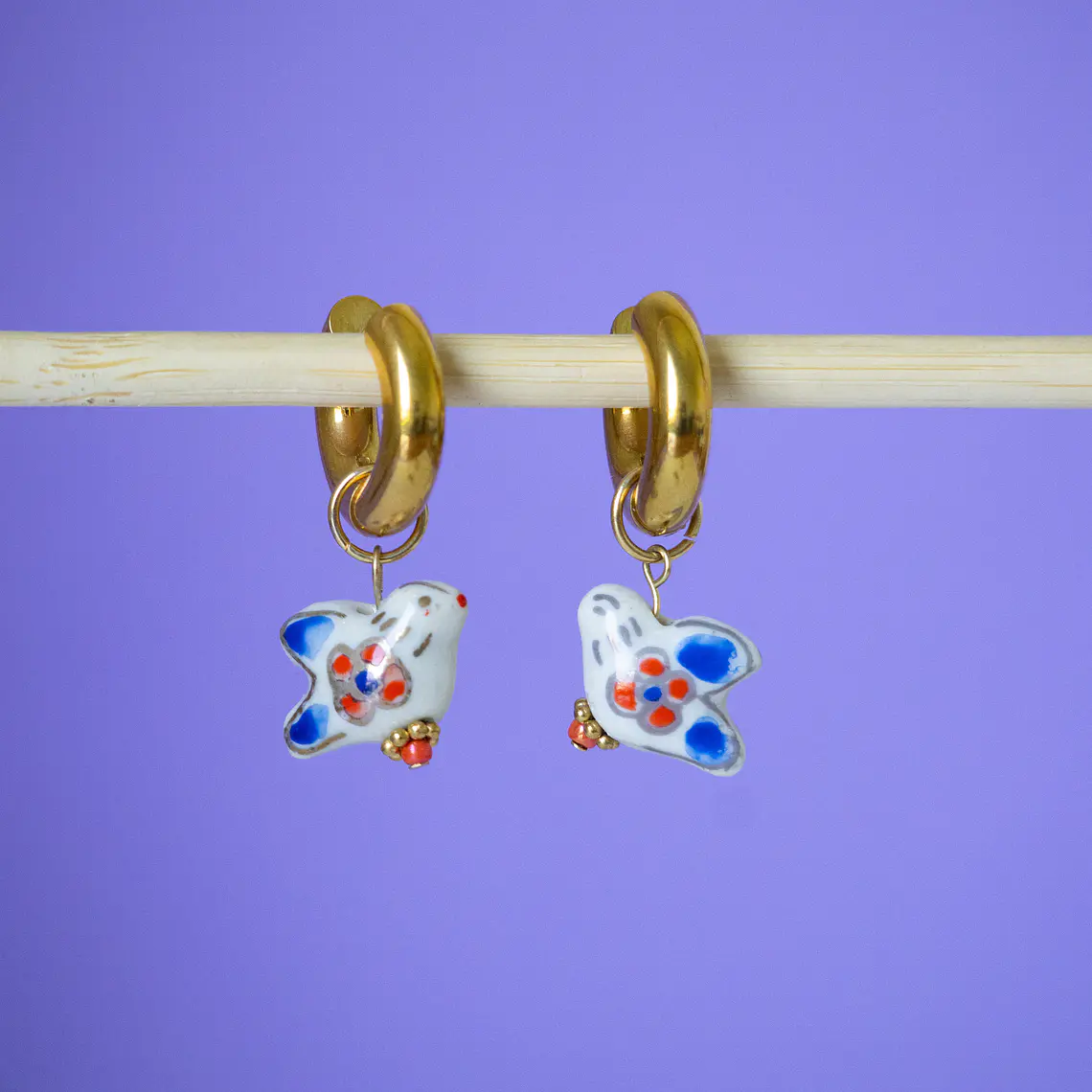 Charms Paloma Cerámica Tricolor Gold 2