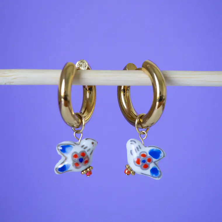 Charms Paloma Cerámica Tricolor Gold 4