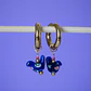 Charms Pájaro Cerámica Azul Gold - Miniatura 5