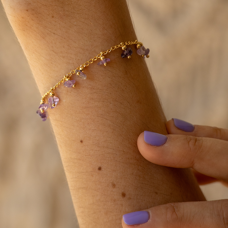 Pulsera | Amatista Gold 1