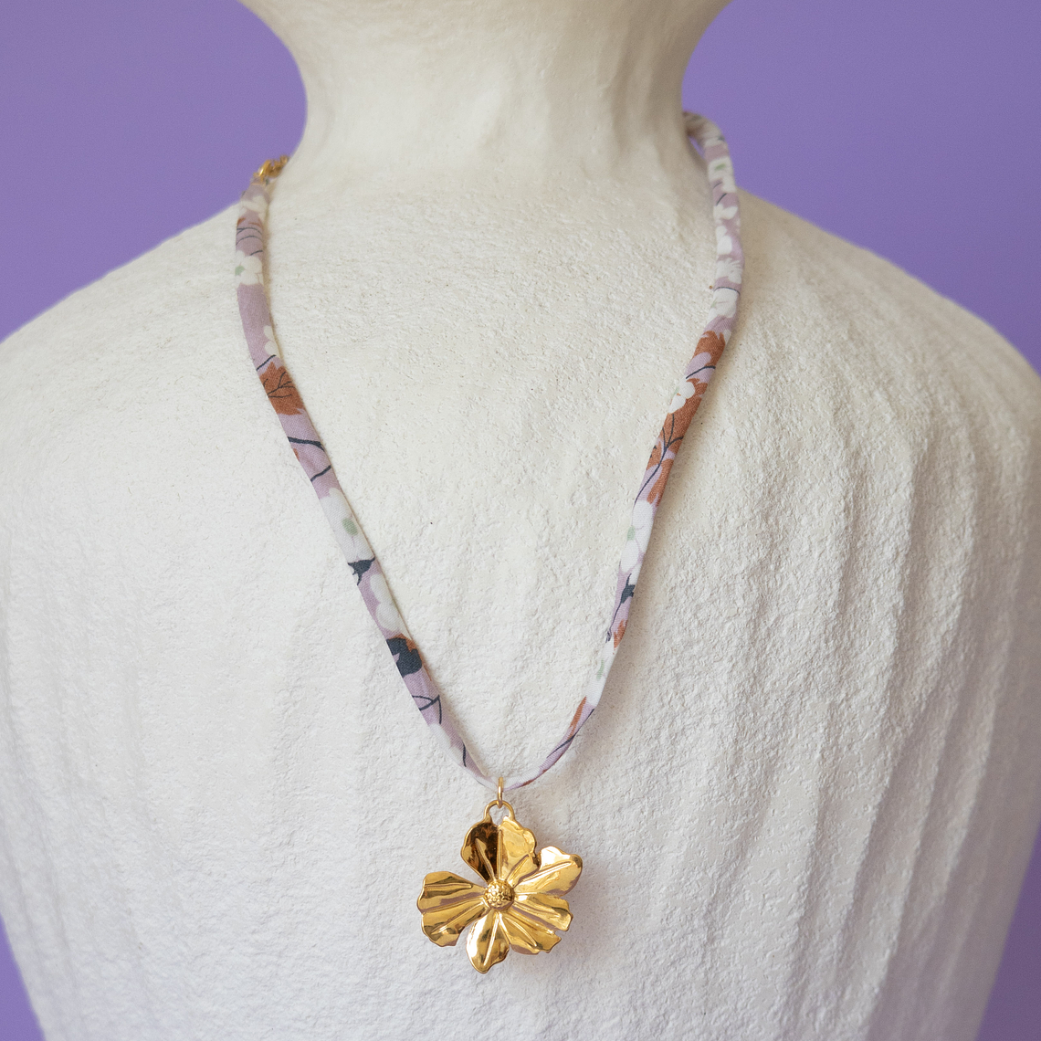 Collar | Seda Rosado Gold 1