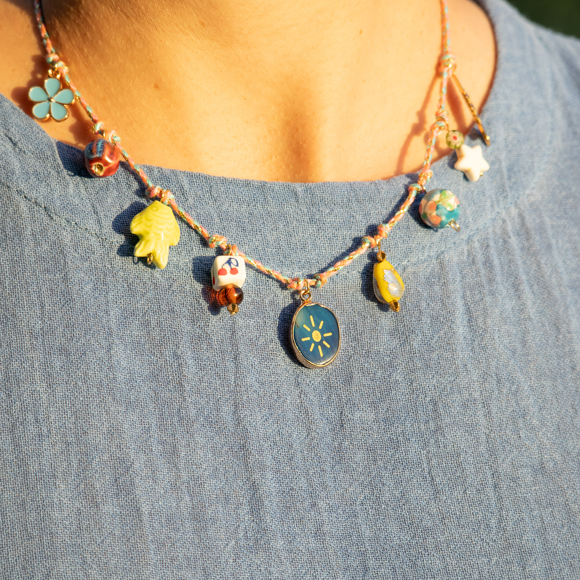 Collar | Trenzado Cherry Colores 1