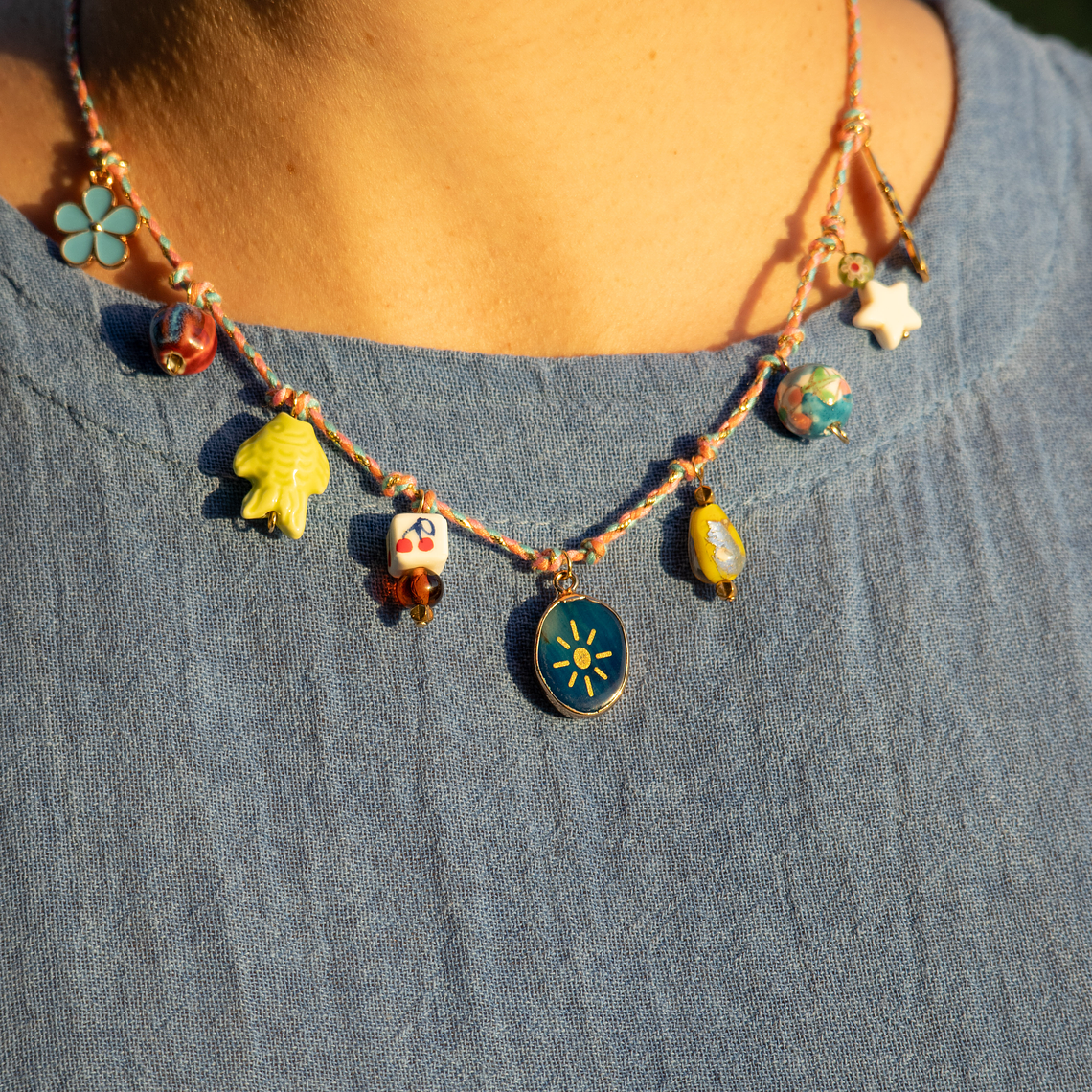 Collar | Trenzado Cherry Colores 2