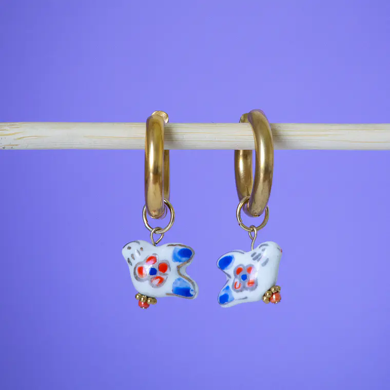 Charms Paloma Cerámica Tricolor Gold 1