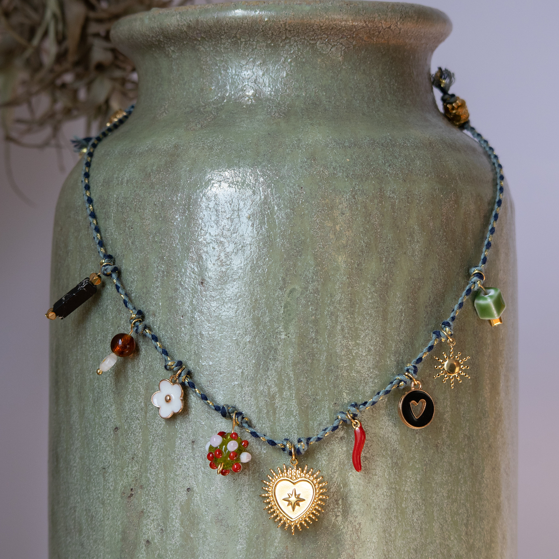 Collar | Trenzado Gold Heart 1