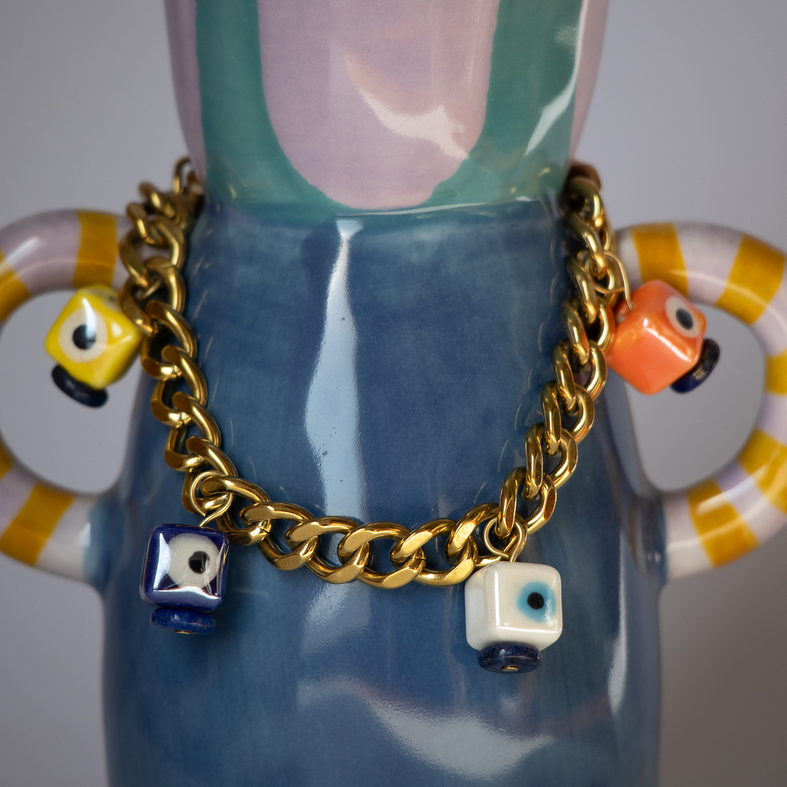 Pulsera Gold | Ojos turcos protectores de cerámica 2