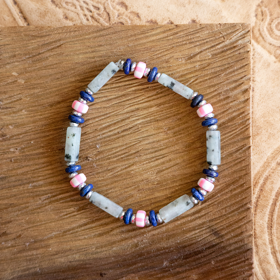 Pulsera | Piedras White Blue 1