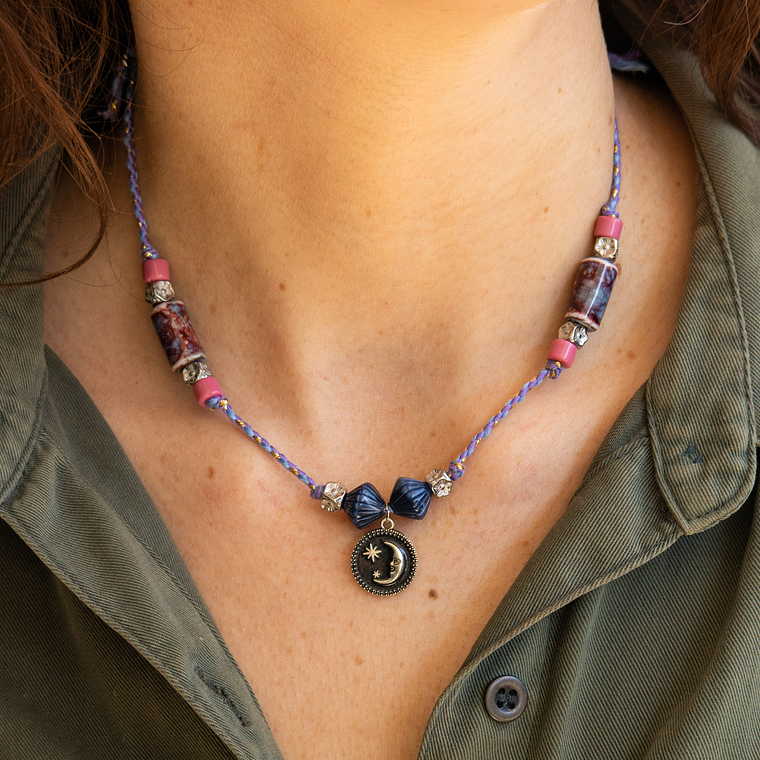 Collar | Trenzado Black Moon Simple 1