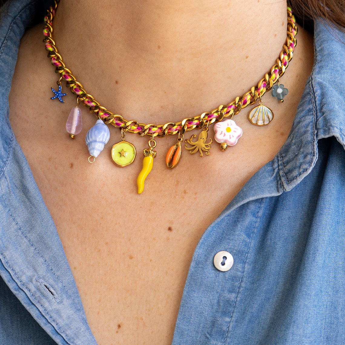 Collar | Corneto Amarillo Ocean 1