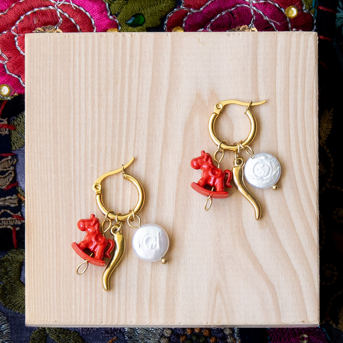 Aros Caballo Carrusel Gold 1