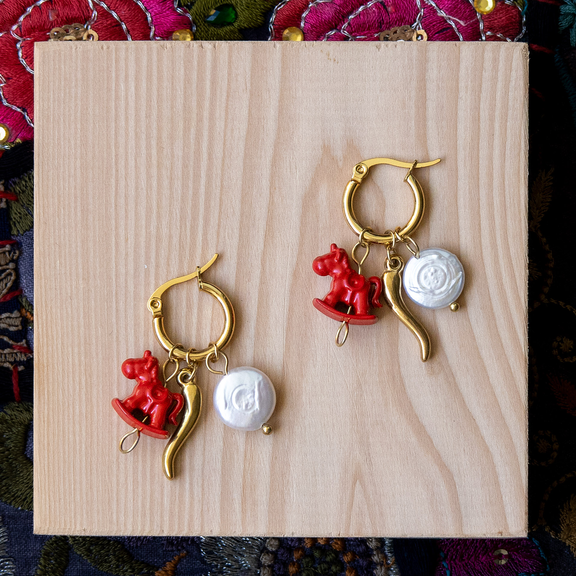 Aros Caballo Carrusel Gold 2