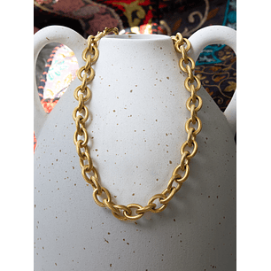 Collar | Cadena acero gruesa Gold