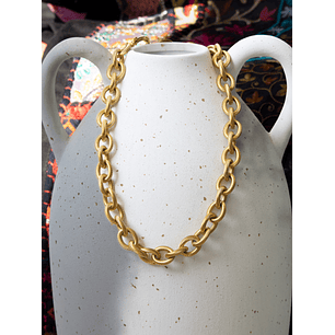 Collar | Cadena acero gruesa Gold