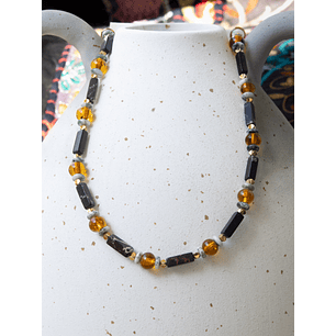 Collar | Piedras Black Gold