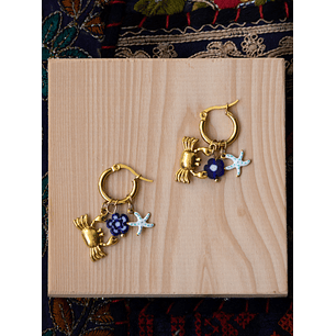 Aros Cangrejo Gold