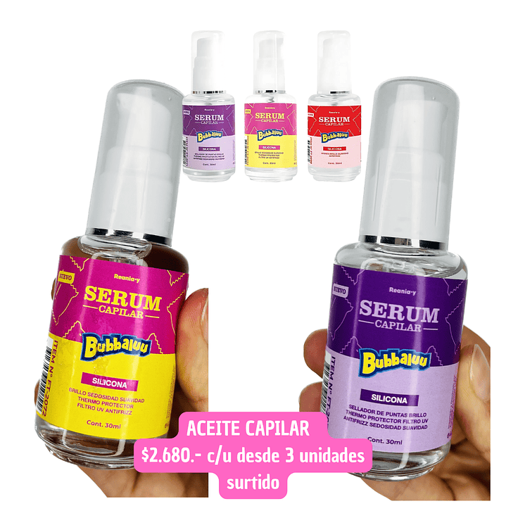 ACEITE CAPILAR SERUM BUBBALUU (3UNID) 1