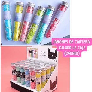JABONES DE CARTERA (24 UNID CAJA )