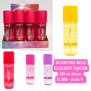 SPLASH MAX BELLE 150ML (4UNID)