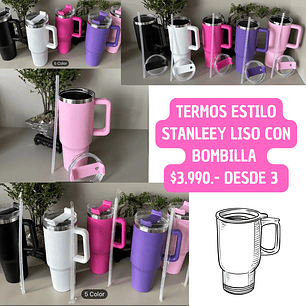 TERMO ESTILO STANLEY LISO (3UNID)