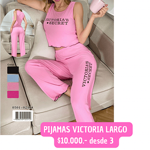 PIJAMA VICTORIA LARGO (3unid)