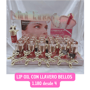 LIP OIL CON LLAVERO PERRITO (4UNID)