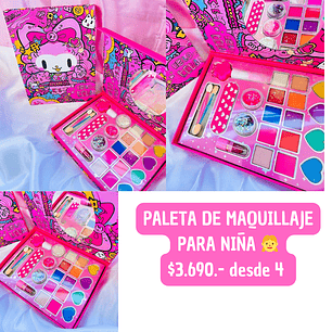 PALETA DE MAQUILLAJE PARA NIÑ@S (4UNID)